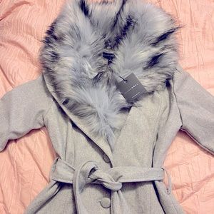 JLUX LABEL Gray Trench Coat